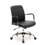 MYOFFICE - POLTRONA URBAN Similpelle Nera M0223-01